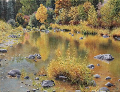 Latah Gold, Autumn Landscape, Fall Painting, Fall Colors, Housewarming Gift, Fall Landscape, Autumn Oil Painting - image1